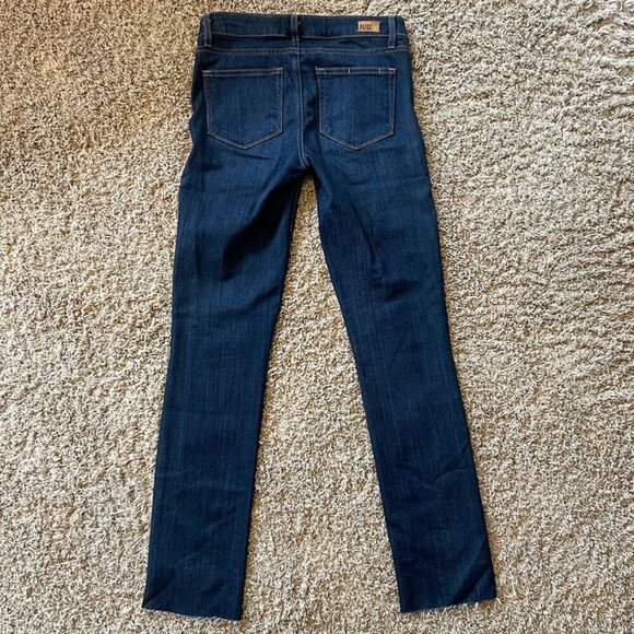PAIGE Women's Skyline Straight Leg Jeans in Size 27 Raw Hem Dark Wash $239 - Picture 3 of 7